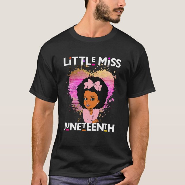 Camiseta Crianças Menina Menina Junta Menina Negra Marrom (Frente)