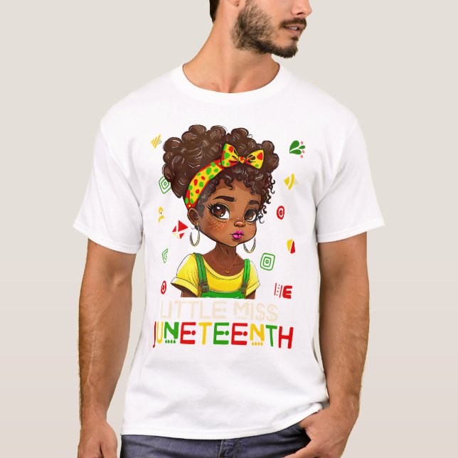 Camiseta Crianças Menina Menina Juntedra Todler Black Hi (Frente)