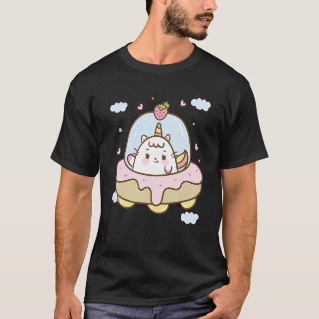 Camiseta Crianças Meninas Armadas com Monstro Dinossaur Din (Frente)