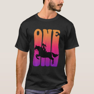 Camiseta Crianças Meninas Cavaleiro de Cavalo Eu sou Crianç