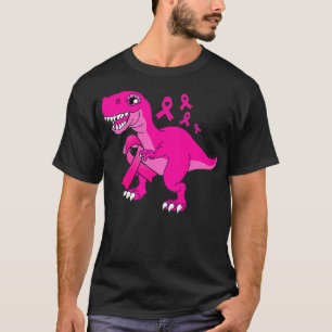 Camiseta Crianças Meninas Fita Rosa Fita para Sensibilizar