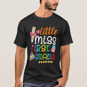 Camiseta Crianças Meninas Meninas Do Primeiro Ano De Volta