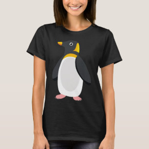 Camiseta Crianças Menino Engraçado Rei Pinguim para Bichos