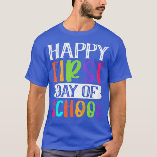 Camiseta Crianças Menino Menino Menino Feliz Primeiro Dia D