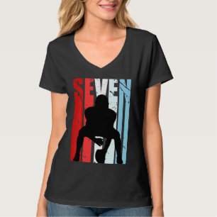 Camiseta Crianças Meninos 7 de Futebol Americano Quarterba