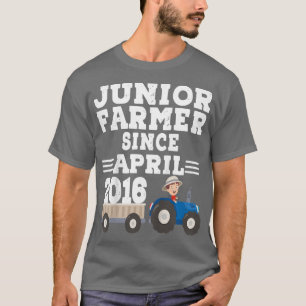Camiseta Crianças Meninos Criança Júnior Farmer Desde Anive