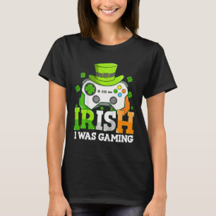 Camiseta Crianças Meninos Dia de São Patrício Video Game Ir