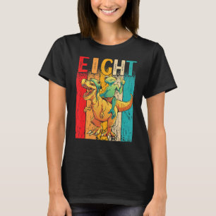 Camiseta Crianças Meninos Oito Anos Aniversário de 8 Anos
