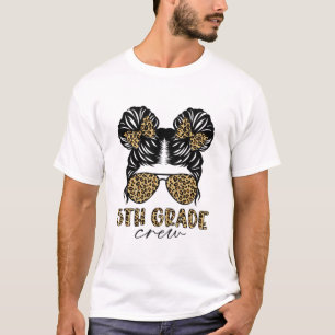 Camiseta Crianças Mensageiras 5 de Tripulação Leopard Menin