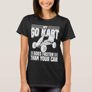 Camiseta Crianças, Meu Go Kart, Carro Raciador Kart Racing