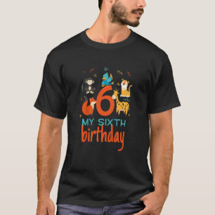 Camiseta Crianças Meu Sexto Filho Selvagem Aniversário Id