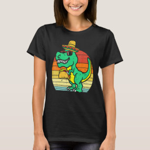 Camiseta Crianças Mexicanas Dino Taco Trex Toddler Boys Cin