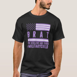 Camiseta Crianças Militares Roxos Meninos Meses Conhecidos