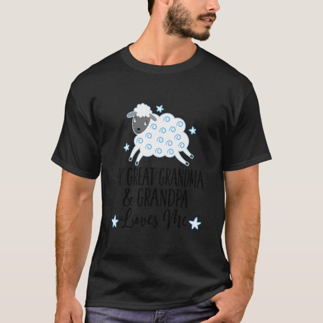 Camiseta Crianças Minha avó Excelente e vovô me amam (Frente)