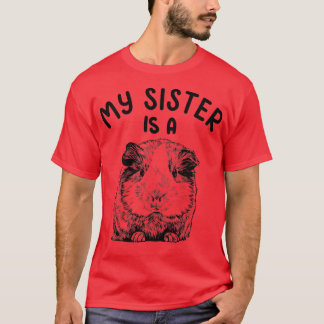 Camiseta Crianças Minha Irmã é um Porco Engraçado