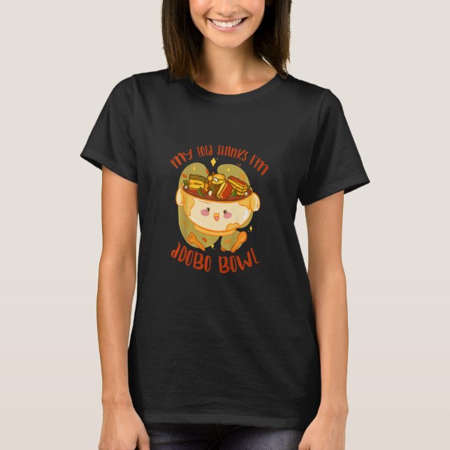 Camiseta Crianças Minha Lola pensa que sou Adobo Bowl Filip (Frente)