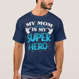 Camiseta Crianças Minha Mãe É Minha Dia de as mães Super He
