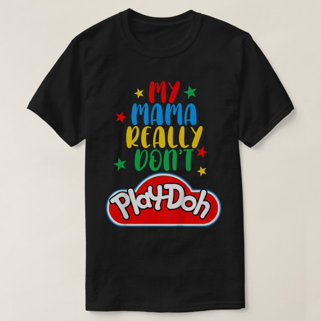 Camiseta Crianças, minha mãe não toca Mamães engraçadas (Frente do Design)