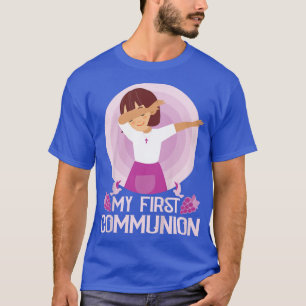 Camiseta Crianças Minha Primeira Sagrada Menina Dabbing