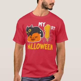 Camiseta Crianças Minha rua de Halloween Lazy Fora De Hallo