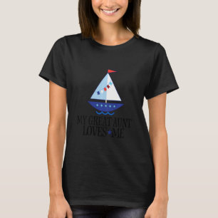 Camiseta Crianças Minha Tia Excelente Me Ama O Grande Nave-