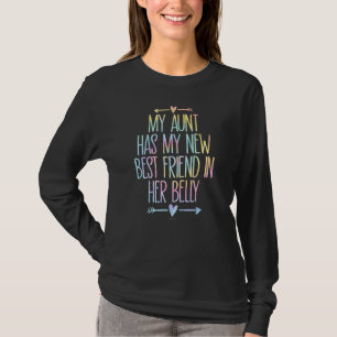 Camiseta Crianças Minha tia tem minha nova melhor amiga em