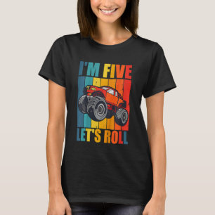 Camiseta Crianças Monster Truck 5 anos Monster Truck 5 t