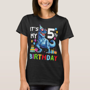 Camiseta Crianças Monster Truck Esmagando com 5 5 Anos
