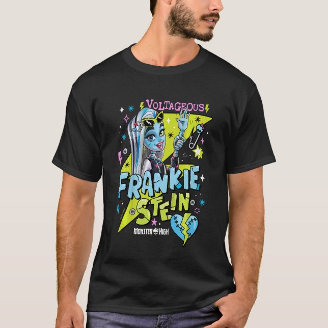 Camiseta Crianças Monstro Alto Frankiestein Voltagoso (Frente)