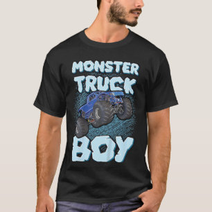 Camiseta Crianças Monstro Garoto De Caminhão Para Rapazes L
