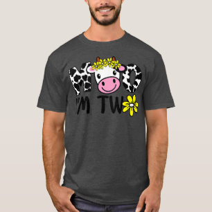 Camiseta Crianças Mooo Eu sou dois fazendeiros de vacas bon