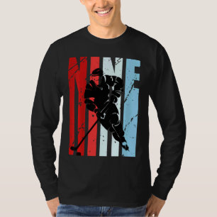 Camiseta Crianças Motivação do Jogador de Hóquei no Gelo 9.