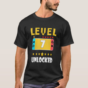 Camiseta Crianças Nível 7 7 de jogos de vídeo desbloqueados