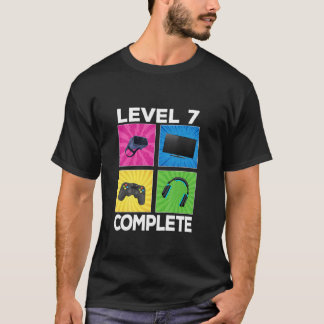 Camiseta Crianças Nível 7 Concluído Incrível 2015 Game 7 Bi