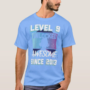 Camiseta Crianças Nível 9 Desbloqueadas Incrível 2013 9 Bo