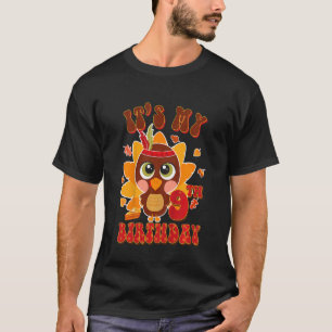 Camiseta Crianças Noite Menina de Fim de Aniversário Pequen