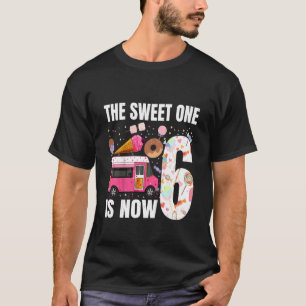 Camiseta Crianças O Doce Agora Tem 6 Anos 6 Aniversário