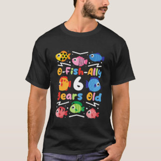Camiseta Crianças O-Fish-Ally, 6 Anos, Crianças A Pescar 6 