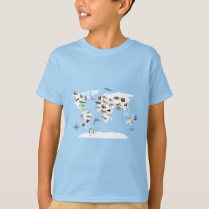 Camiseta Crianças - O Mundo dos Animais