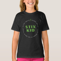 CRIANÇAS - Oficial Stix Kid frente/trás (camisa es