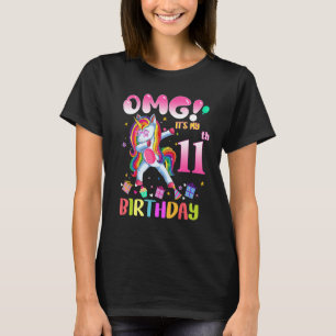 Camiseta Crianças Omg São as minhas 11 de Aniversários Dabb