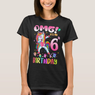 Camiseta Crianças Omg São as minhas 6 de Aniversário a Dabb