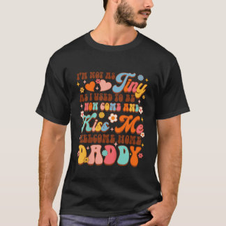 Camiseta Crianças, Pai do Exército, vem me beijar, bem-vind