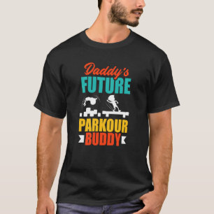 Camiseta Crianças Pai Futuro Parkour Buddy Parkour Kid