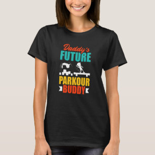 Camiseta Crianças Pai Futuro Parkour Buddy Parkour Kid