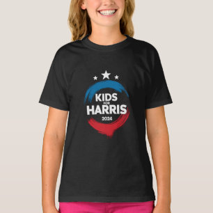 Camiseta Crianças Para Harris Presidente Crianças Amam Kama