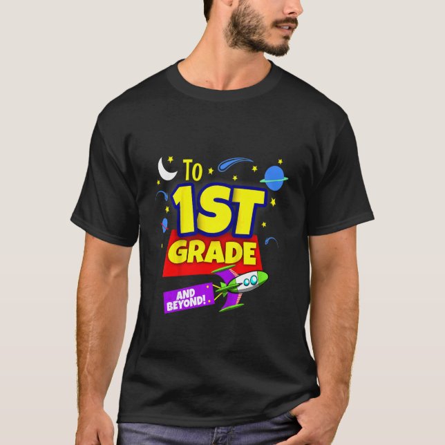 Camiseta Crianças Para O Infinito E Para Além Do Primeiro G (Frente)