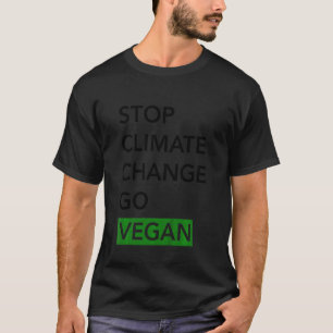 Camiseta Crianças Param Mudanças Climáticas Se Tornem Vegan