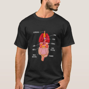 Camiseta Crianças Parecem Dentro do Meu Corpo Anatomia Órgã