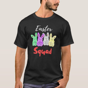 Camiseta Crianças Páscoas Coelhos do Quadrado Felz pascoa